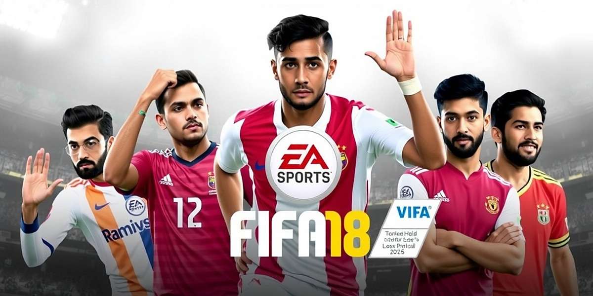 FIFA 18 game cover featuring Indian football stars with FIFA 18 watermark
