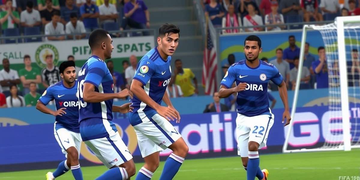 FIFA 18 screenshot showing Indian national team in action with FIFA 18 watermark